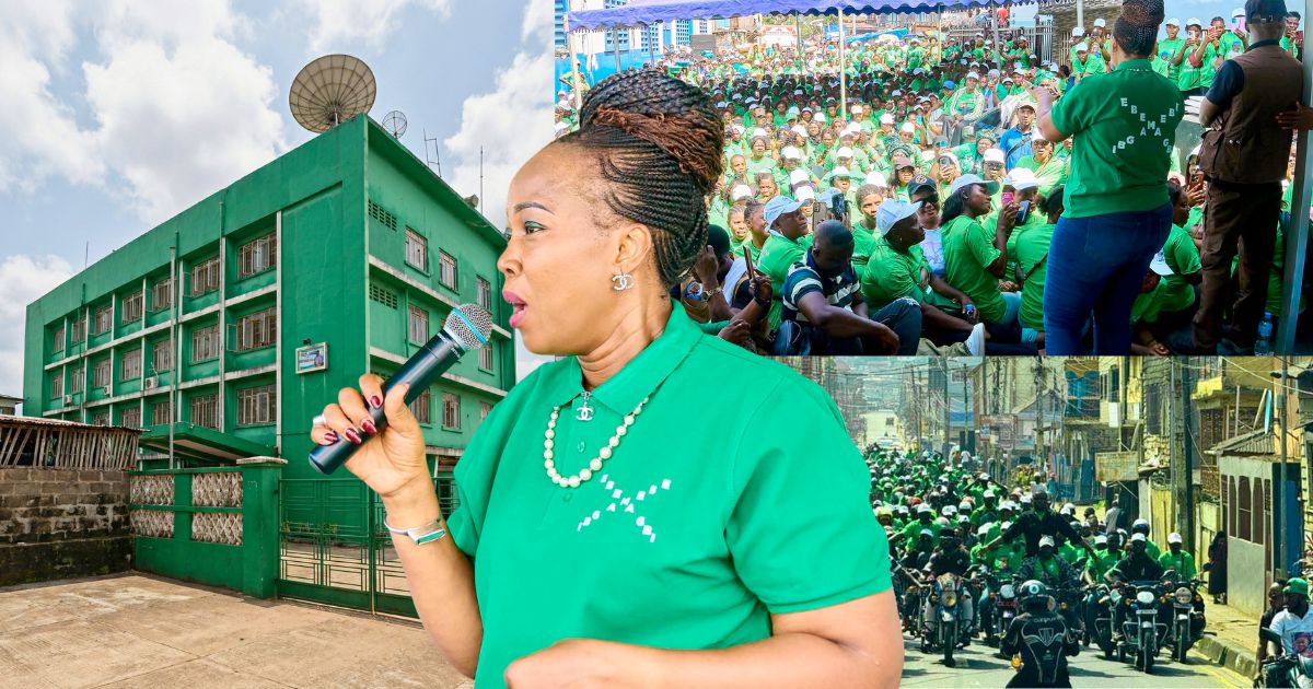 How SLPP Headquarters Was Reportedly Locked to Stop First Lady Fatima Bio From Gaining Access