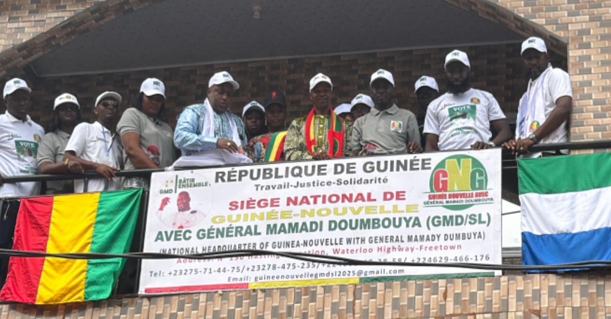 Guinée Nouvelle Launches Support Group for General Mamadi Doumbouya in Sierra Leone