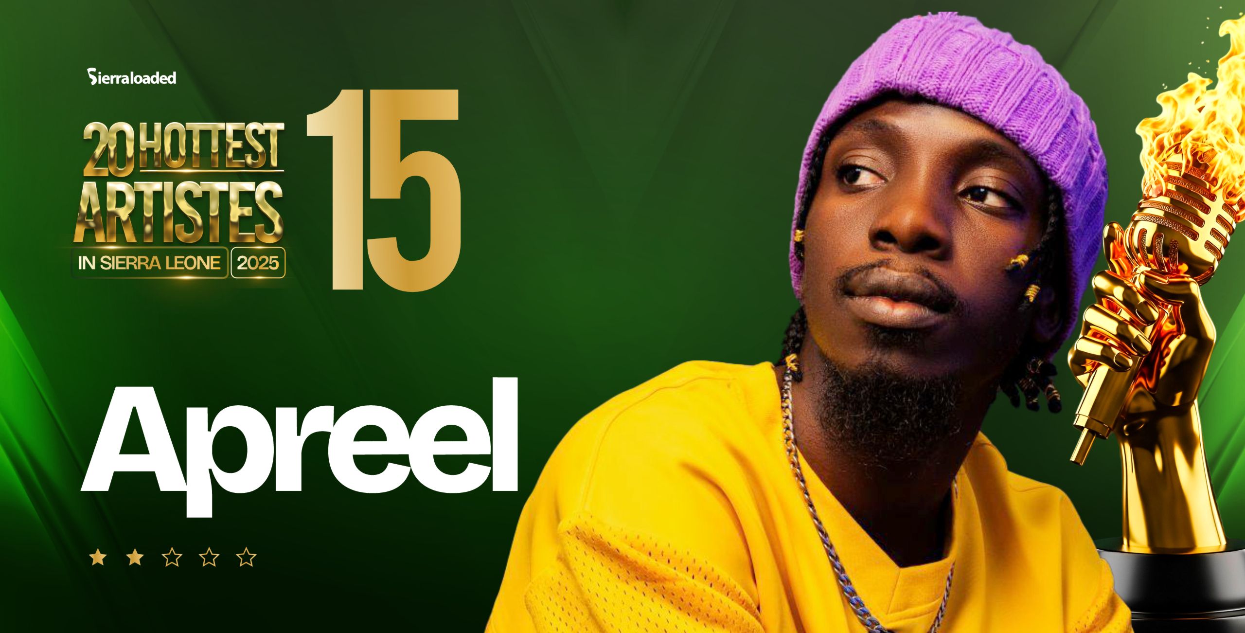 The 20 Hottest Artistes in Sierra Leone 2025: Apreel – #15
