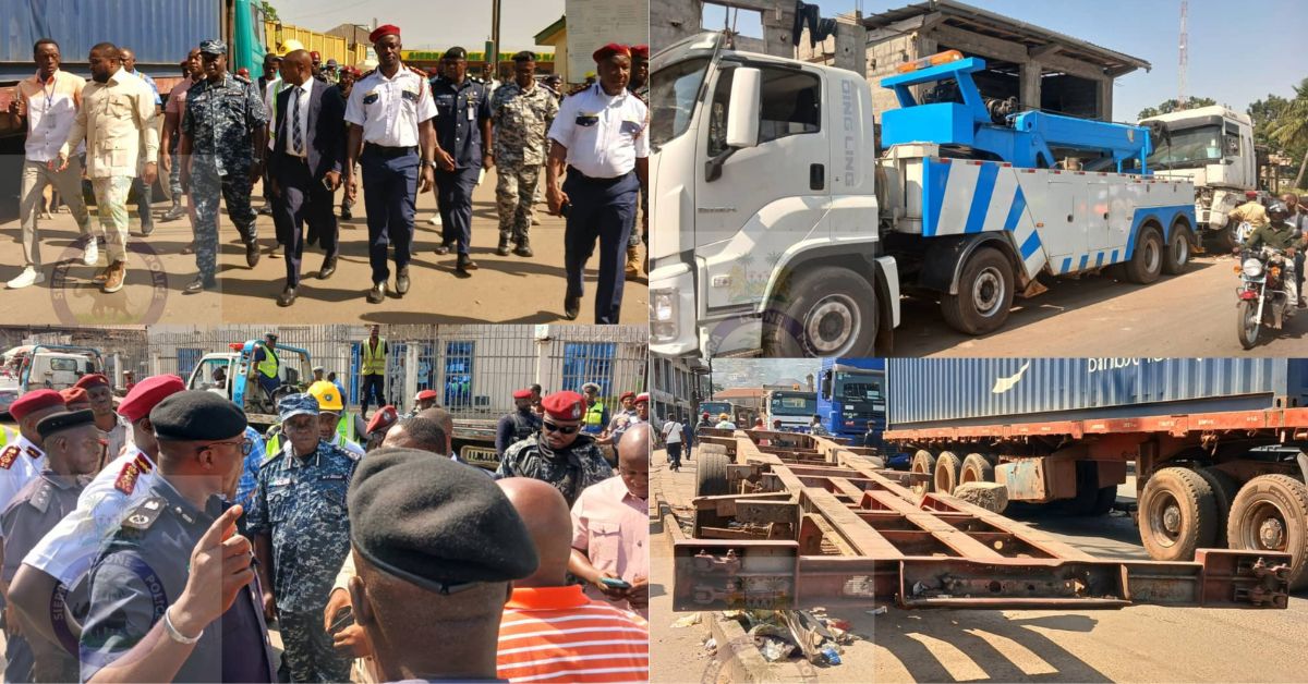 IGP Sellu and RSA Director Lead Major Decongestion Operation in Freetown