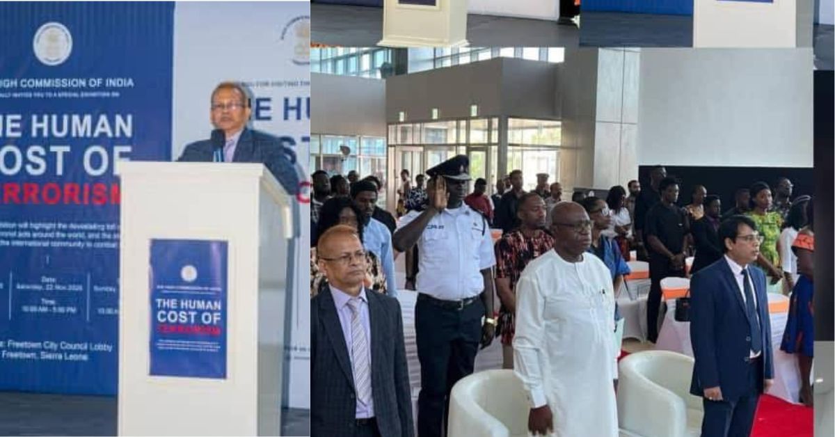 Indian High Commission Wraps Up Digital Exhibition on the Human Cost of Terrorism in Freetown