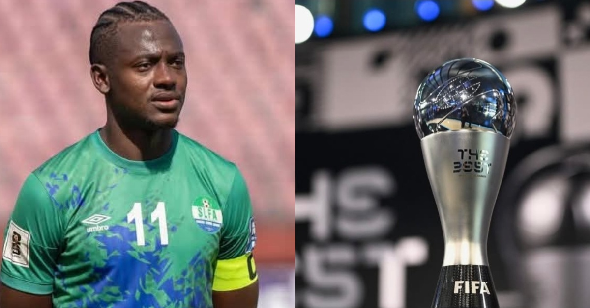 Leone Stars Captain Names Ousmane Dembélé as His Top Choice at FIFA Best Awards