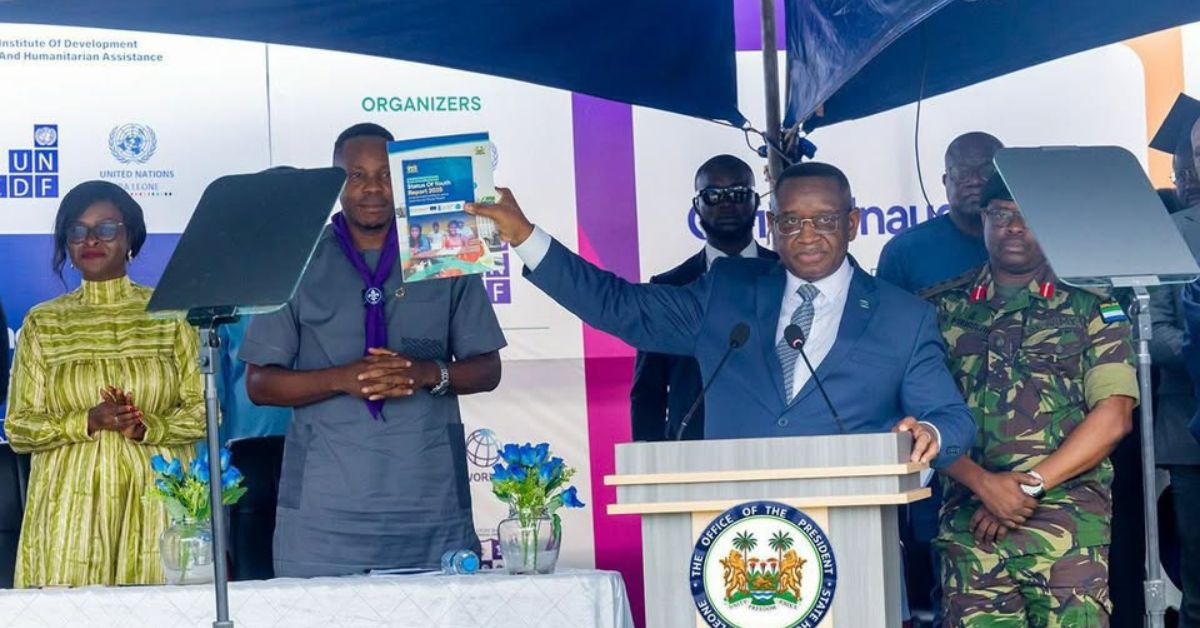 President Bio Launches Skills Training for Youth Bike Riders, Unveils 2025 Status of the Youth Report