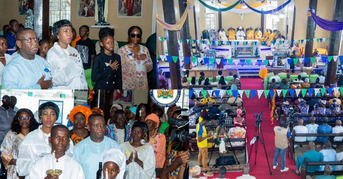 President Bio Attends Christmas Mass in Bonthe, Reaffirms Commitment to Island Development