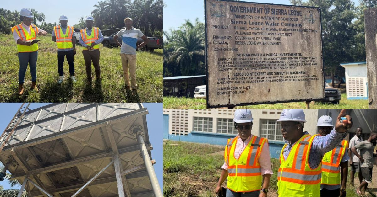 SALWACO Managing Director Inspects Blama–Bandawor Water Supply Project