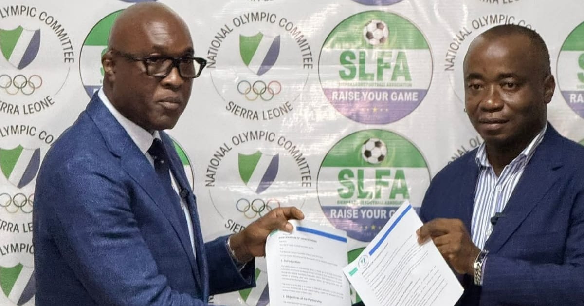 SLFA Signs First Ever Anti-Doping MOU with National Olympic Committee