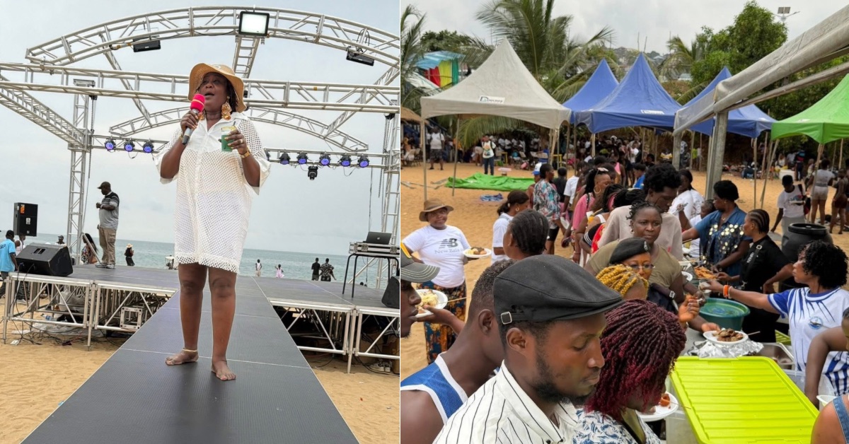 Sierra Leone Police Wives Association Hold Beach Outing at Sugar Land