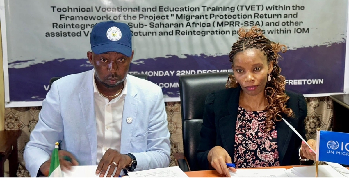 NAYCOM, IOM Launch Skills Training Programme for Young Returnees