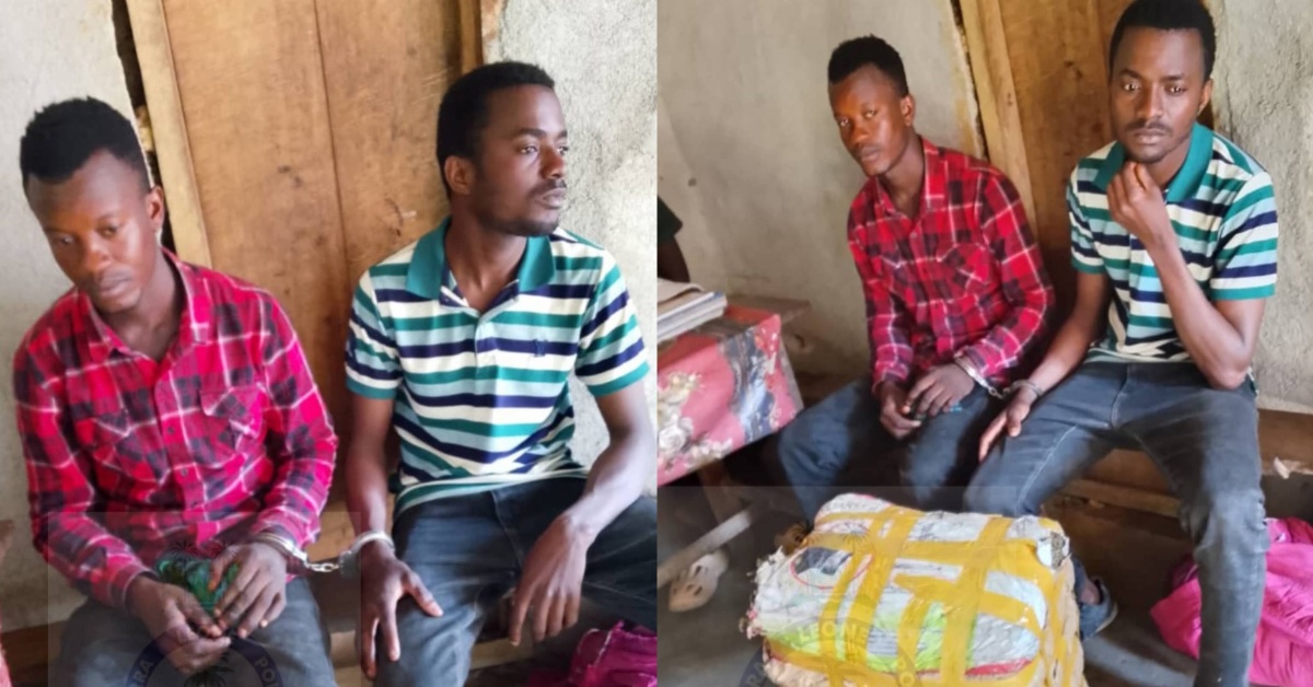 Two Men Arrested at Wanjama Checkpoint with Suspected Cannabis