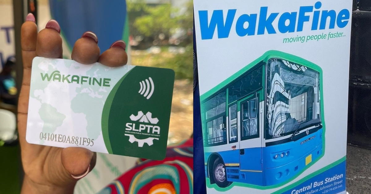 Government Begins Cashless Payment System for Waka Fine Buses in Freetown