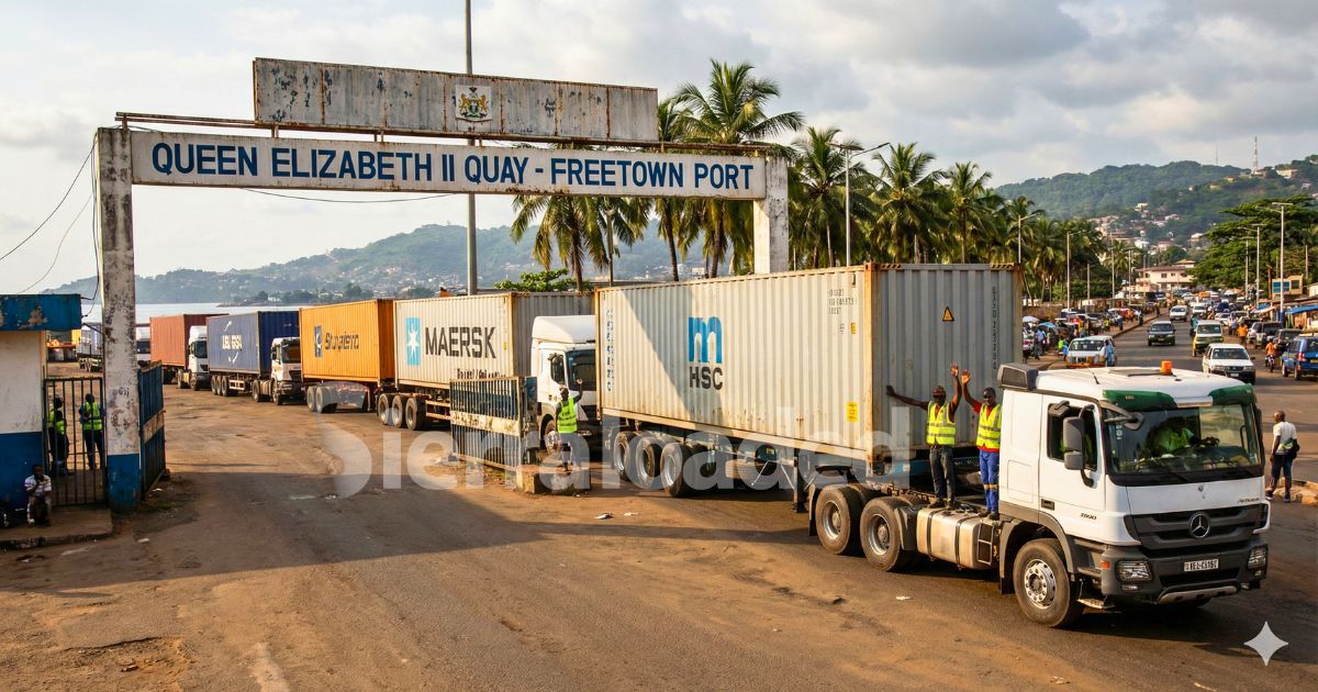 Container Truck Drivers at Water Quay Call Off Strike as SLPHA Director General Intervenes