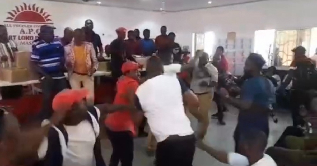 Serious Fight Erupts in APC Party Office Over Membership ID Cards Distribution
