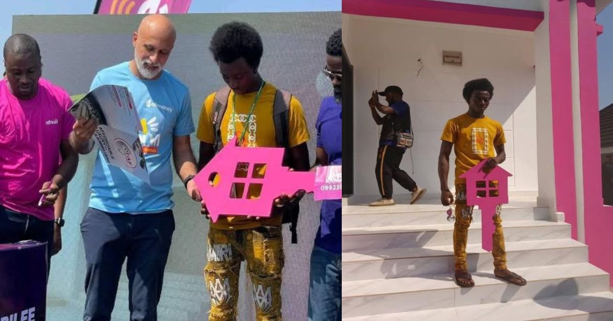 Africell Hands Over Completed House to Jubilee Jumbo Winner Amidu Kamara at TAF Salone Micro City