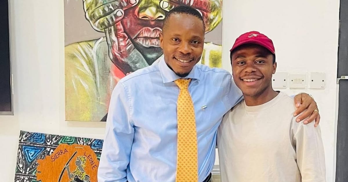 Chief Minister Sengeh Welcomes Innovator DJ Focus Kelvin Doe to State House