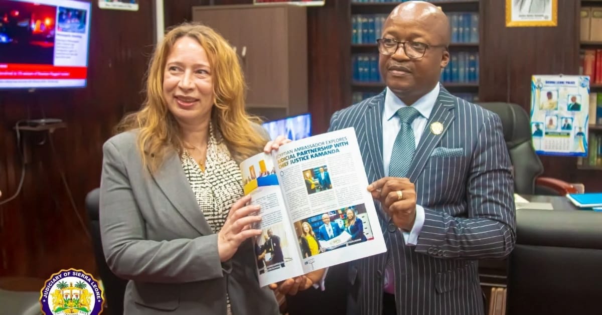 Egyptian Ambassador to Sierra Leone Lauds Judiciary’s Magazine as Tool for Transparency