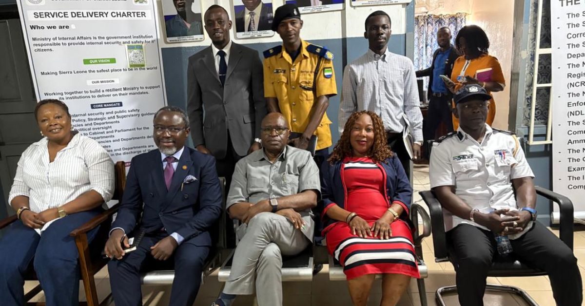 Internal Affairs Ministry, FCC Partner to Curb Lawlessness and Illegal Dumping in Freetown