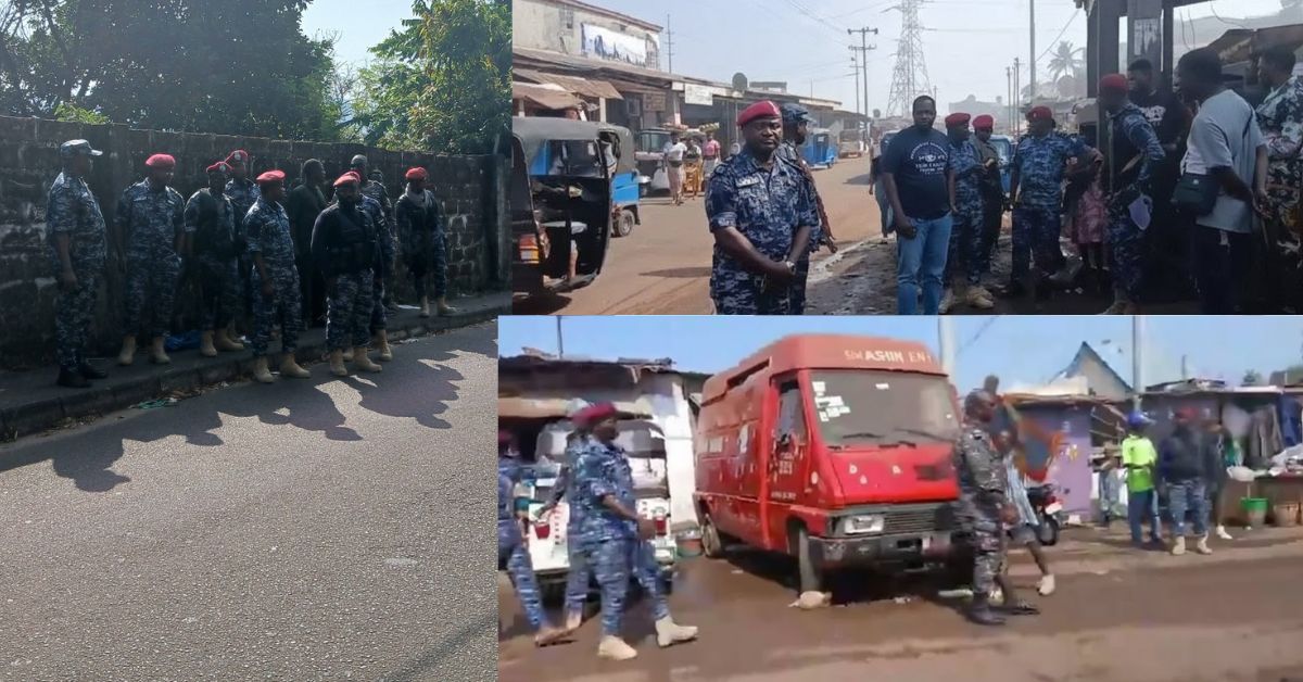 IGP Sellu Leads Major Road Cleanup to Boost Safety and Traffic Flow in Freetown