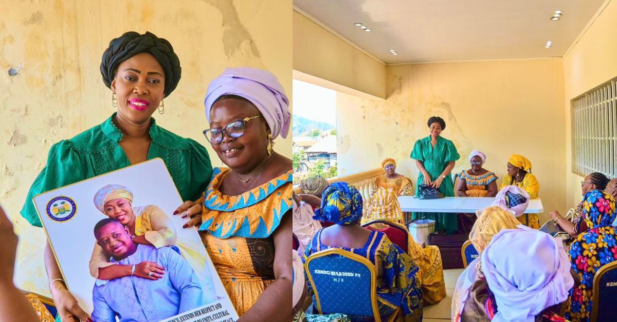 First Lady Fatima Bio Receives High Praise from Sowei Council and Mammy Queens