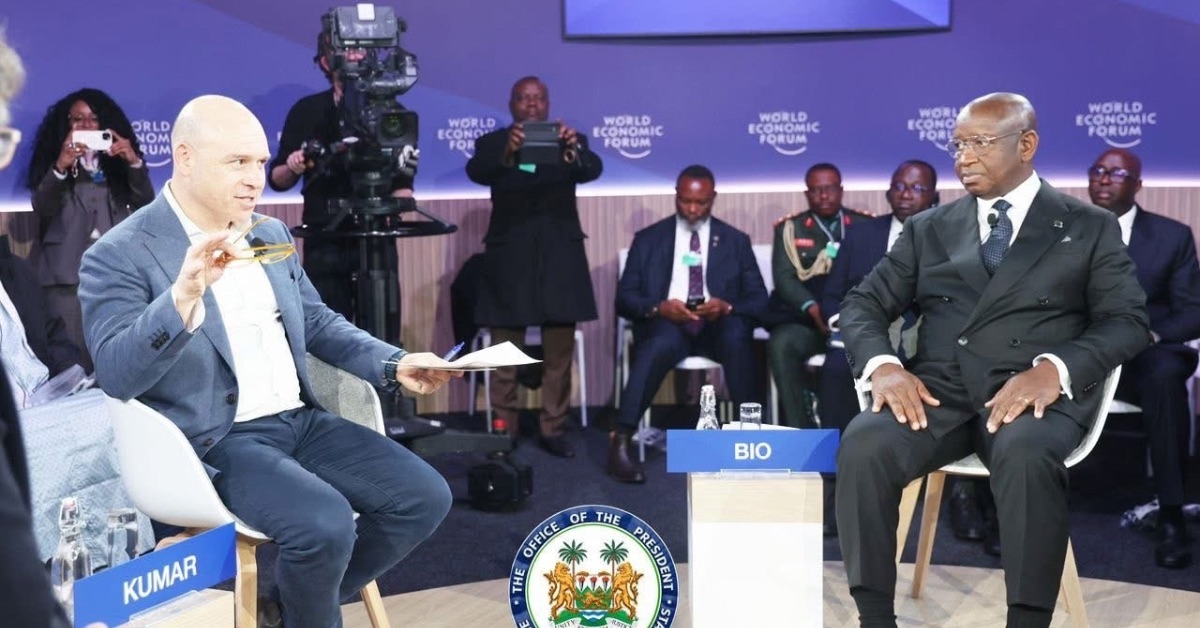President Bio Challenges African Leaders to Break Trade Barriers at Global Economic Forum