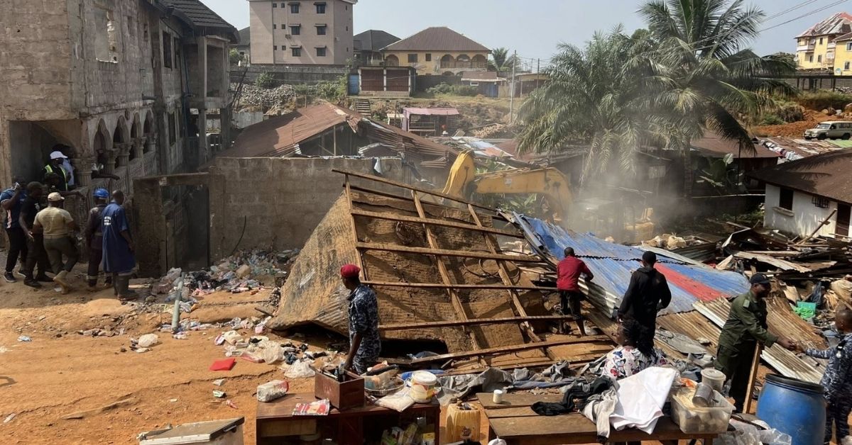 NDMA and Partners Demolished Illegal Structures Threatening Freetown’s Water Supply