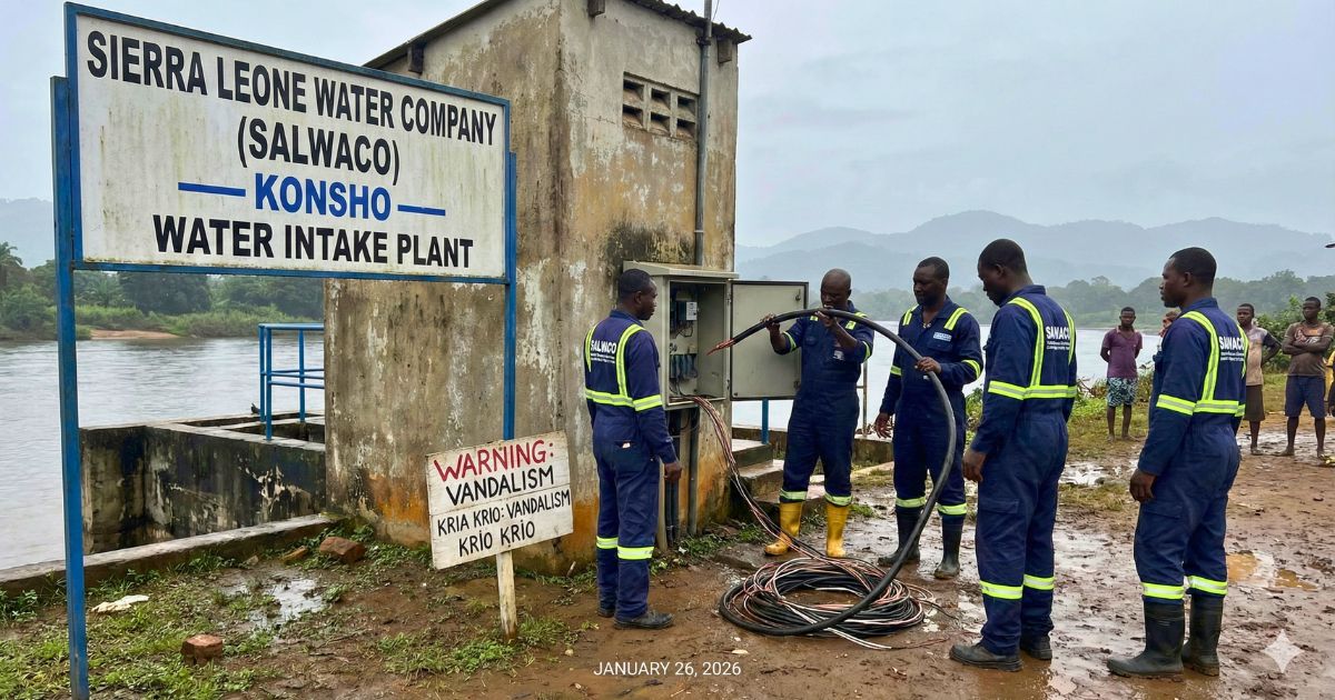 SALWACO Electrical Cables Cuts Water Supply in Makeni City
