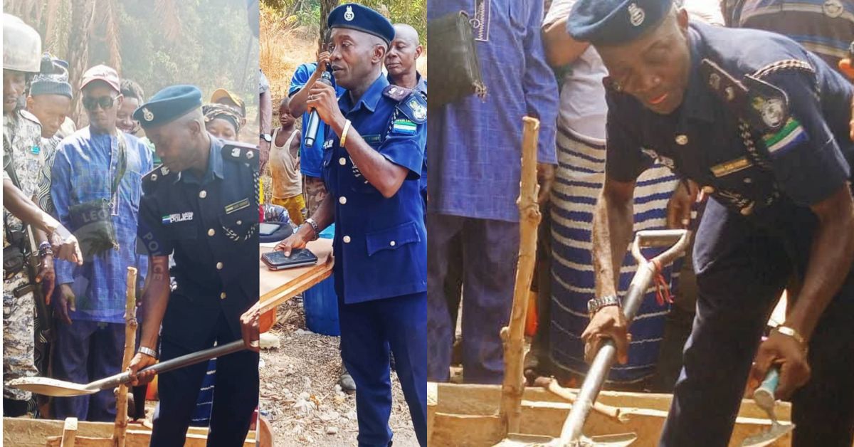 Sierra Leone Police Breaks Ground for New Police Station in Kambia District