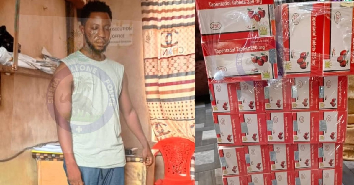 Police Arrest Suspect with Large Quantity of Tramadol in Magburaka