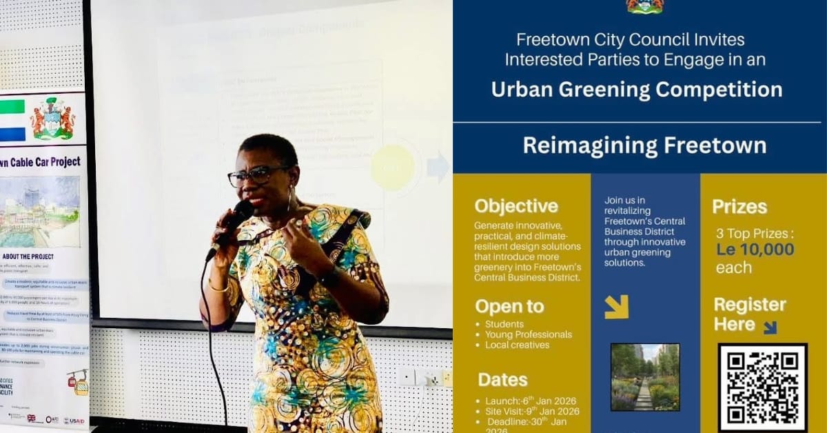 Freetown City Council Launches Urban Green Design Competition