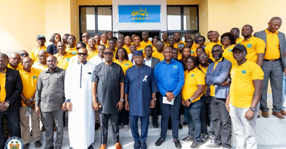 President Bio Opens New NASSIT Office in Moyamba