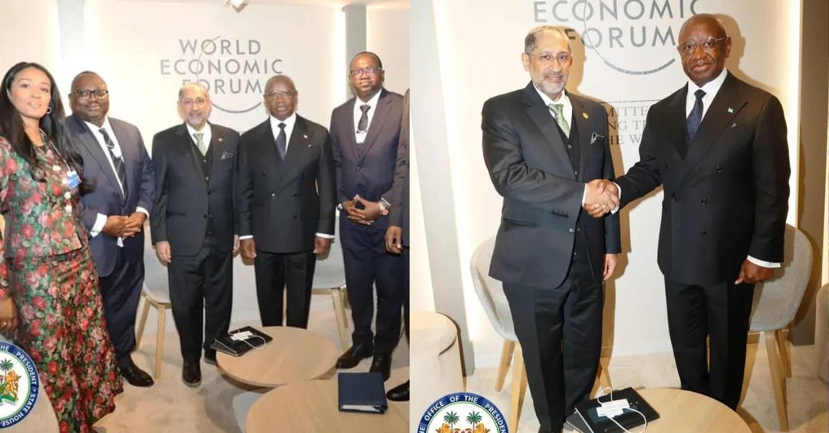 Government Engages BADEA President in Davos to Strengthen Development Cooperation