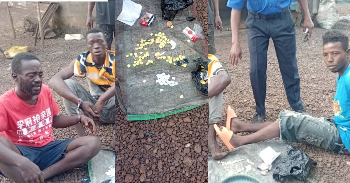 Police Nabs Three Suspects With 124 Wraps of Suspected Kush in Port Loko