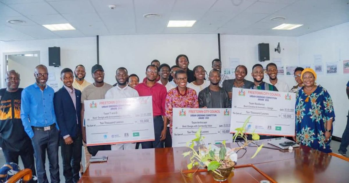 Freetown CBD Set for Major Environmental Revamp Following Urban Greening Competition
