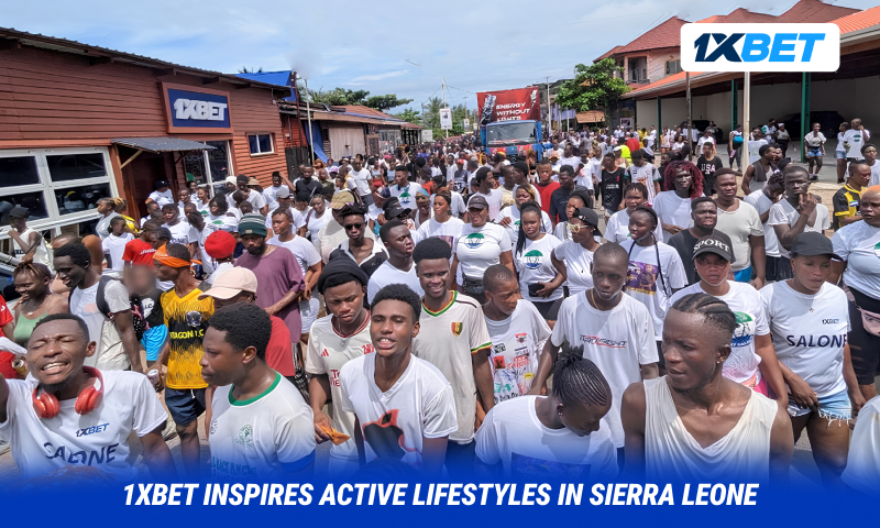 1xBet Sierra Leone Champions Health and Community with Landmark Jogging Event in Freetown