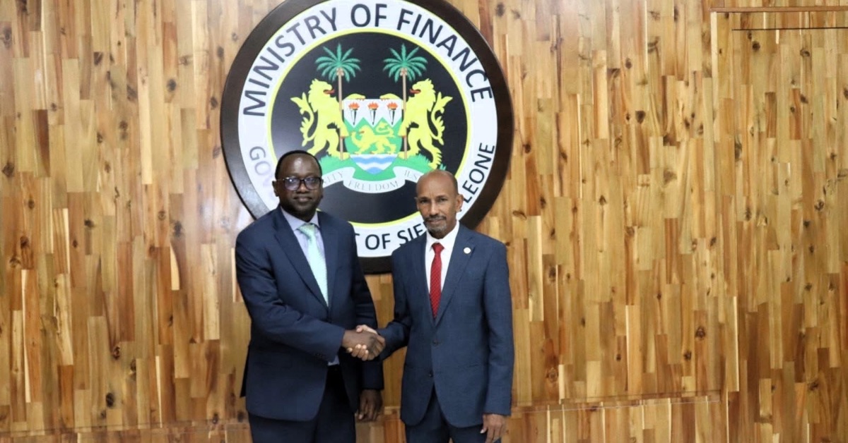 Finance Minister Bangura Hosts New AfDB Director, Discusses Big Five Game Agenda
