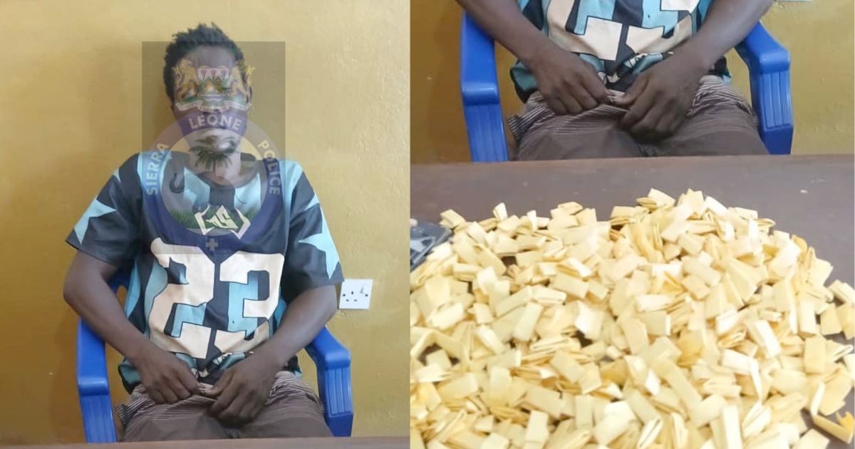 28-Year-Old Mohamed Sesay Caught With Over 400 Wraps of Kush Charged to Court