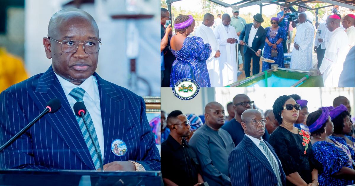 President Bio and First Lady Fatima Attend Funeral of Late Sister in Bo City