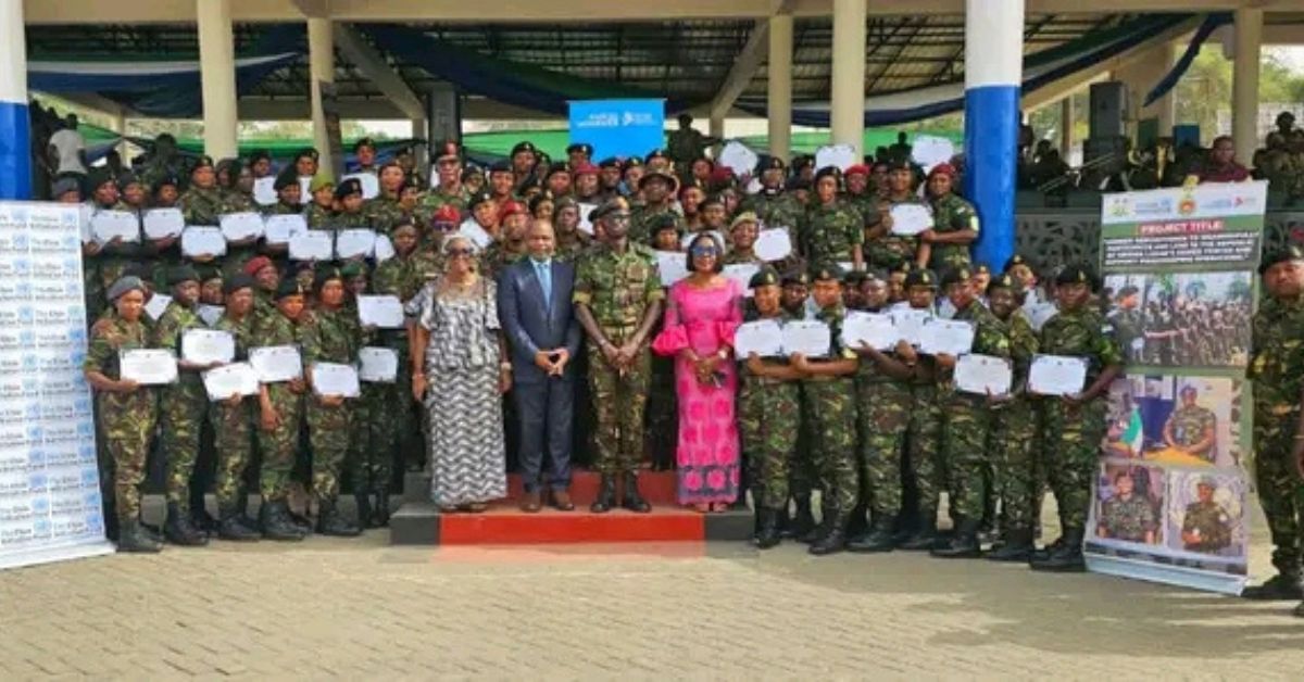 Sierra Leone Army Commissions 70 Certified Female Drivers in Freetown