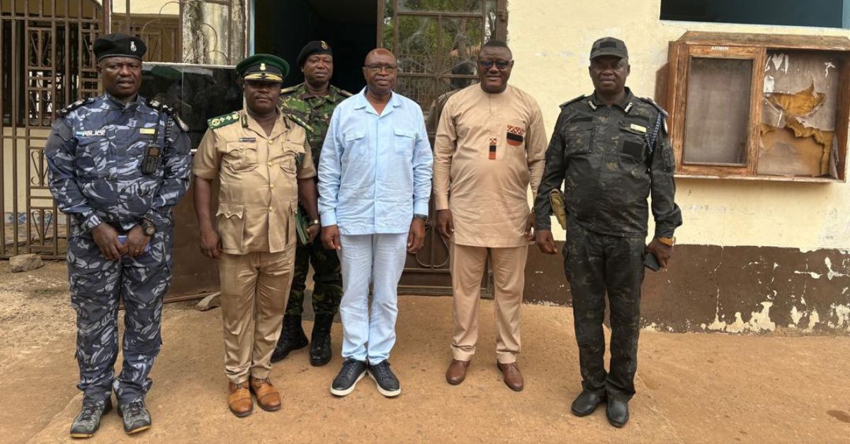 Minister of Internal Affairs Assesses Port Loko Correctional Centre After Fire Incident