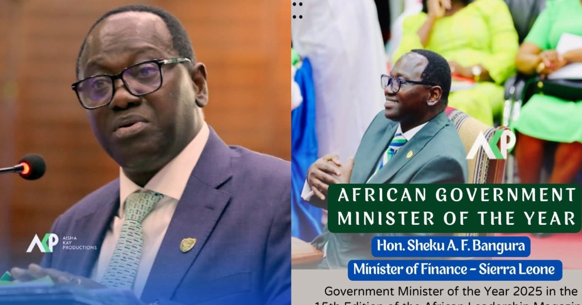 Sierra Leone’s Finance Minister Named African Government Minister of the Year 2025