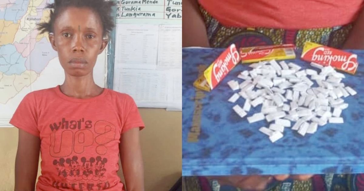 Woman Arrested With 107 Wraps of Suspected Kush in Kenema Village