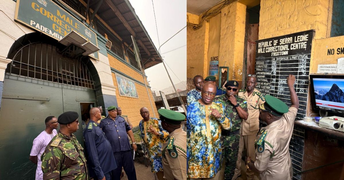 Internal Affairs Minister Vows to Tackle Overcrowding at Pademba Road Prison During Official Visit