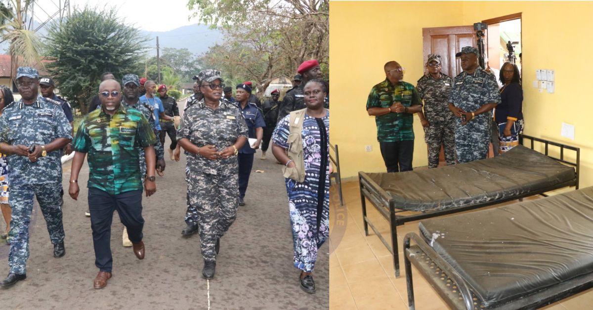 IGP Sellu, UNDP Assess Facilities at Police Training Academy in Hastings