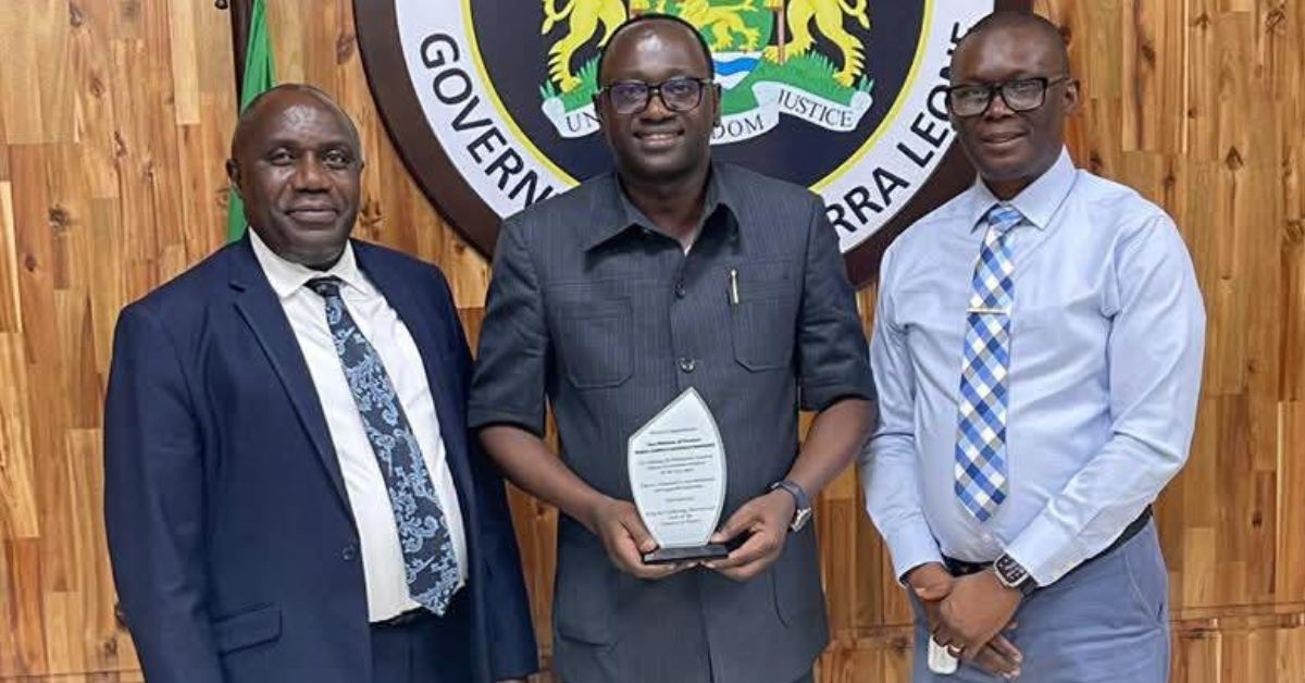 Ministry of Finance Staff Honor Award-Winning Minister Fantamadi Bangura