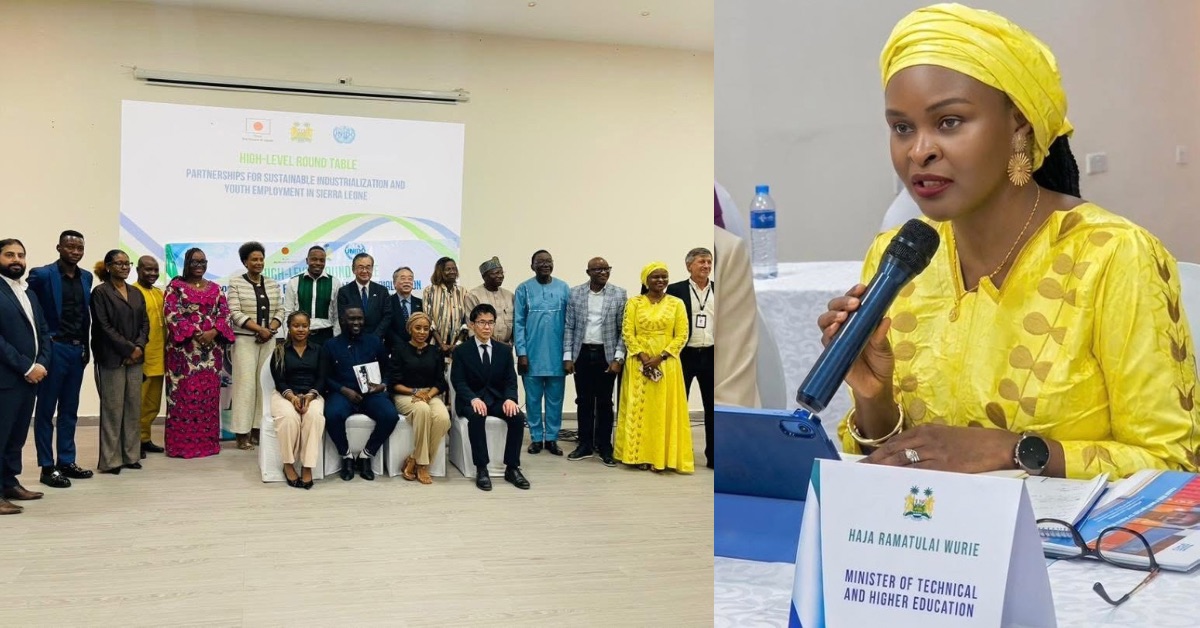 Higher Education Minister Wurie Joins High-Level Dialogue on Skills and Industrial Growth in Freetown