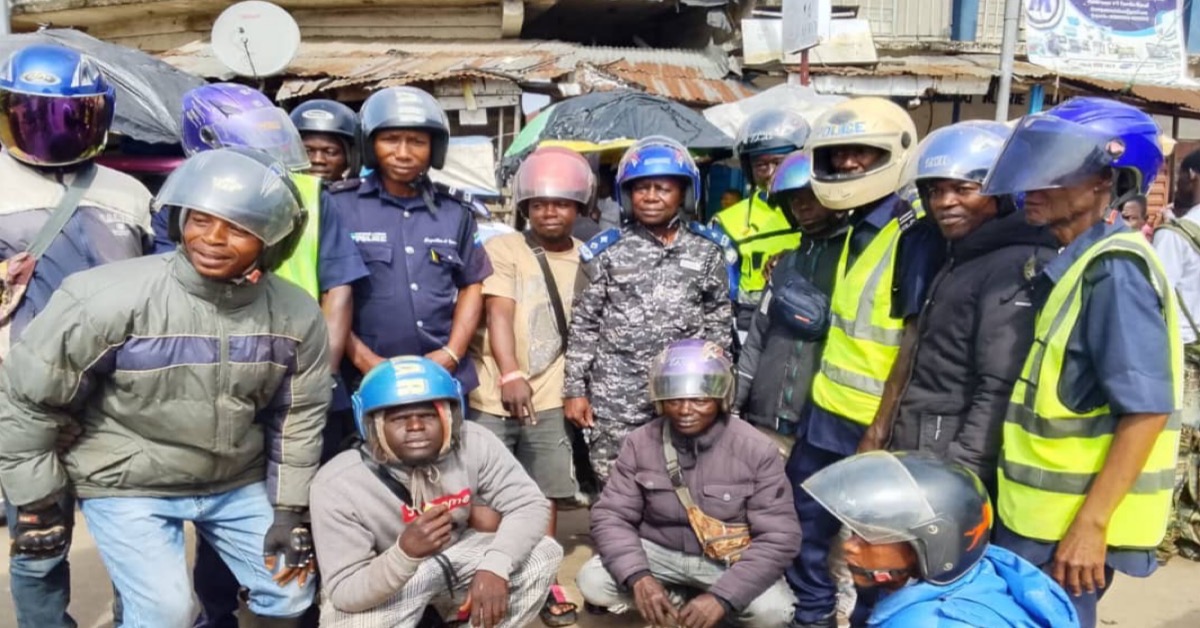 Tankoro Traffic Police Engage Transport Unions on Helmet and Seatbelt Compliance