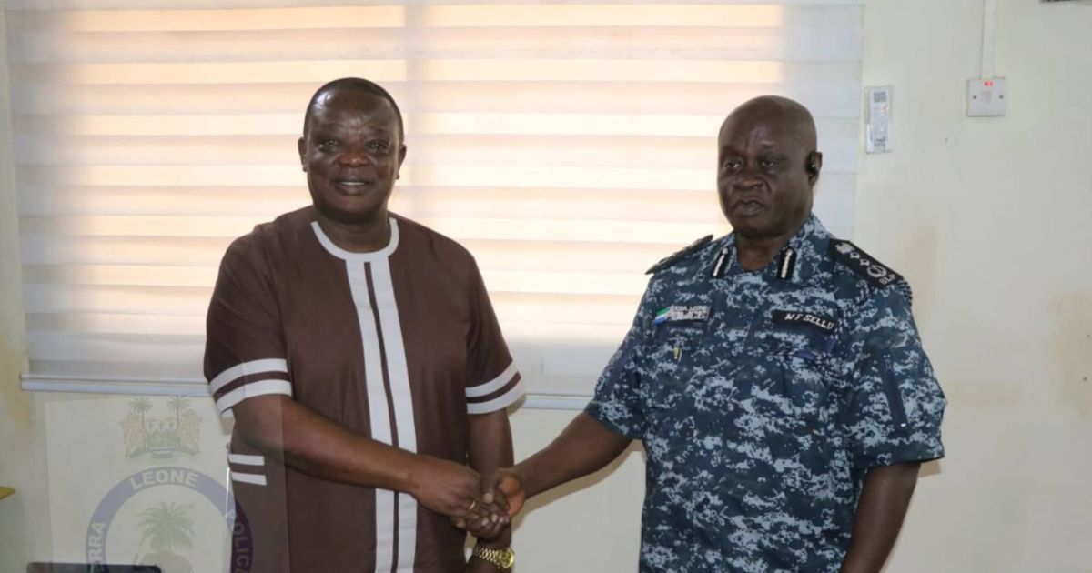 New ECSL Chairman Edmond Alpha Engages IGP Fayia Sellu Ahead of 2028 Elections