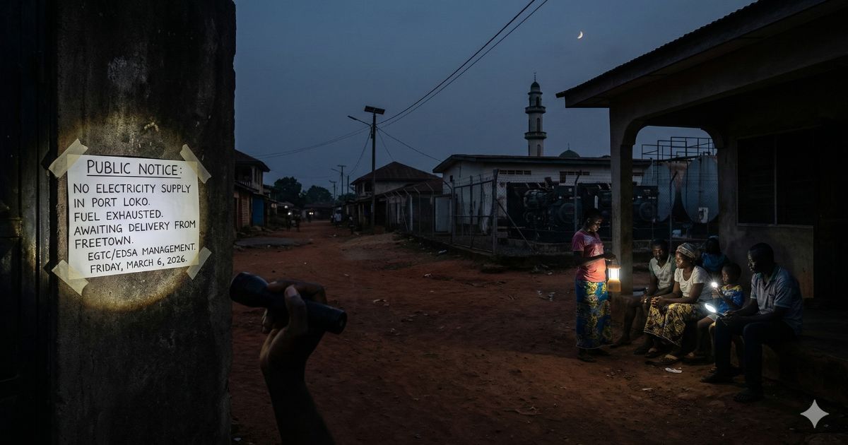 Ramadan Darkness in Port Loko as Fuel Shortage Cuts Electricity Supply