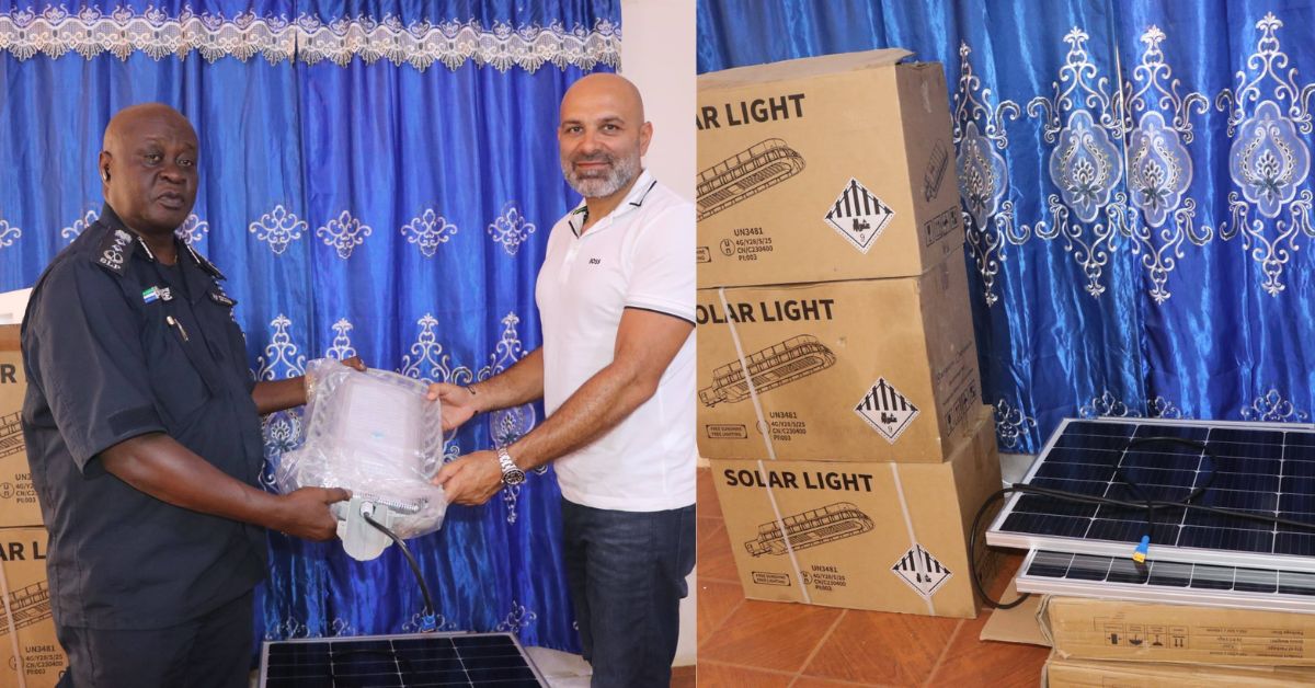 Media Tech Donates 20 Smart Solar Streetlights to Sierra Leone Police