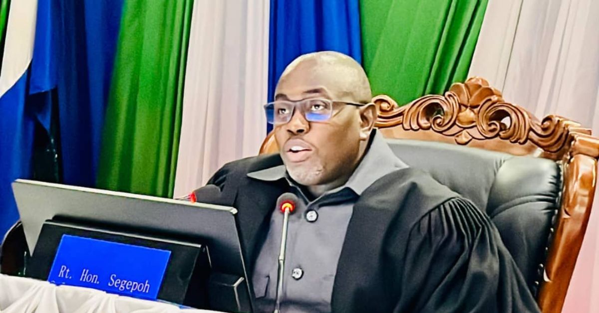 Speaker Segepoh Solomon Thomas Reminds MPs of Constitutional Duty as Parliament Resumes