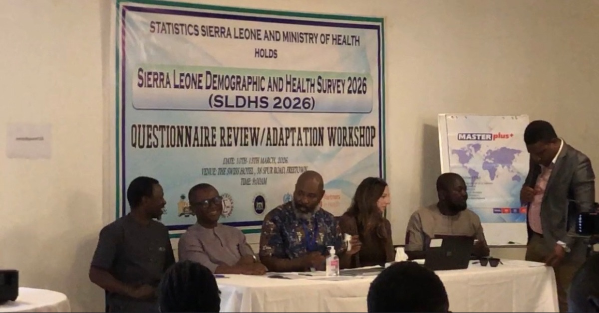 Stats-SL, Health Ministry Launch DHS Planning Workshop to Improve Health Data Collection